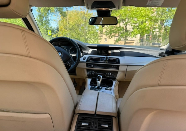 BMW Seria 5 cena 62500 przebieg: 211000, rok produkcji 2013 z Zbąszynek małe 191